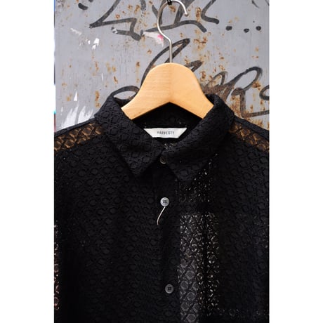 HARVESTY ハーベスティ"LACE BIG SHIRTS レース ビッグシャツ"