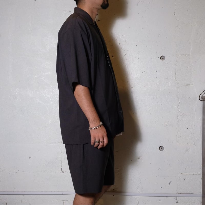 新品 LAMOND ラモンド　シャツ　サイドポケット　チャコール LAMOND（ラモンド）Open Collar Shari Shirts – Daily Blog | FENEST