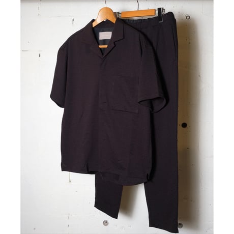 CURLY カーリー "2TUCK TAPERED EZ PANTS -seersucker check-"
