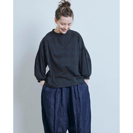 (g) グラム "DOT SHOULDER BALLOON PULLOVER" ドットショルダーバルーンプルオーバー
