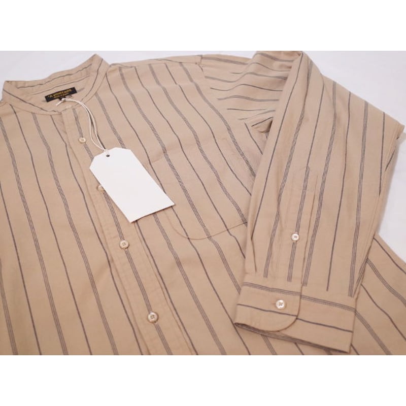 A VONTADE / Banded Collar Shirts -Viera Stripe