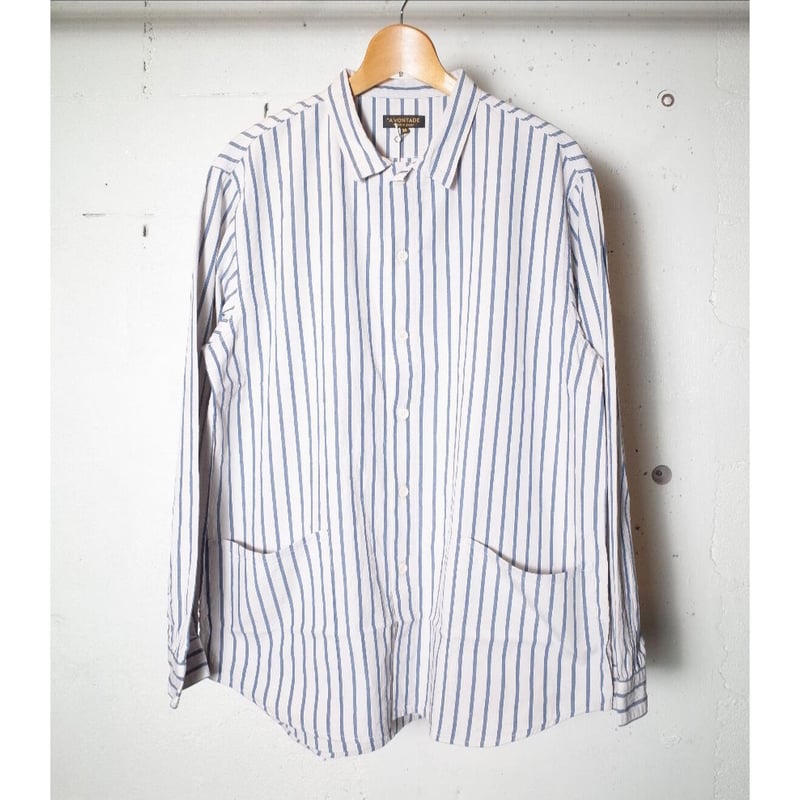 A Vontade Gardener Apron Shirts ストライプシャツ A VONTADE (ア ボンタージ) Gardener Apron Shirts L/S
