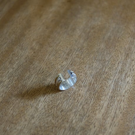 hobo ホーボー "STRAIGHT LINE RING 925 SILVER with BRASS"