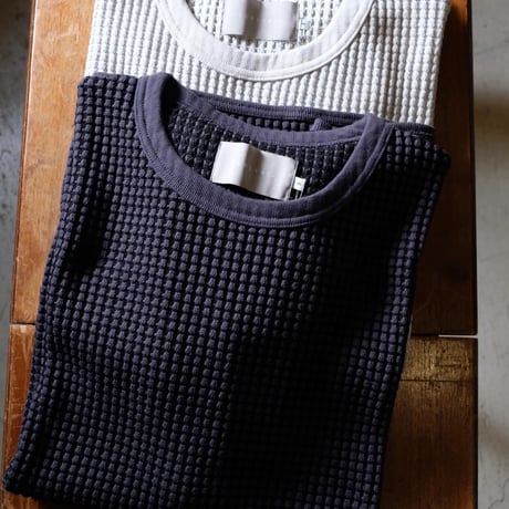 CURLY カーリー "TWO-TONE WAFFLE TEE＂ワッフルTEE