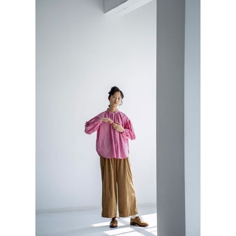 MANON マノン "STRIPE AMICAL SHT" ストライプアミカルシャツ
