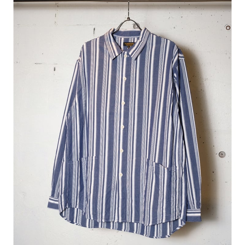 A Vontade Gardener Apron Shirts ストライプシャツ A Vontade Gardener Apron Shirts ストライプシャツ - メルカリ
