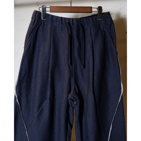 PERS PROJECTS パースプロジェクト "HAKEEM TWIST TROUSERS “top navy”