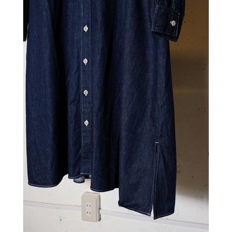 HARVESTY ハーベスティ"DENIM WORK SHIRT DRESS デニムワークシャツワンピース