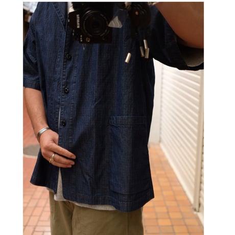 ORDINARY FITS オーディナリーフィッツ "OPEN COLLAR S/S SHIRTS RIPSTOP"