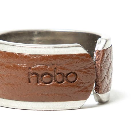hobo ホーボー "BRASS RING SHRINK LEATHER"リング