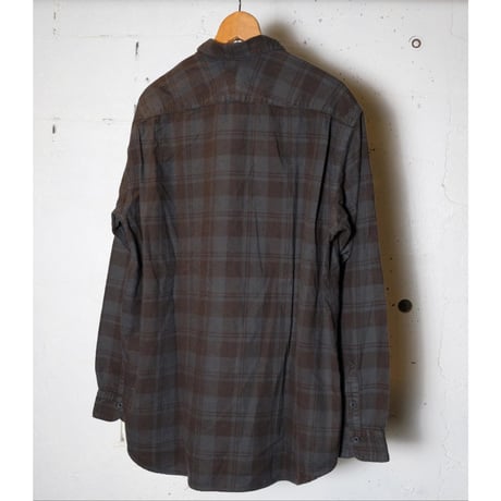 hobo ホーボー "L/S SHIRT COTTON FLANNEL CHECK OVERDYED"