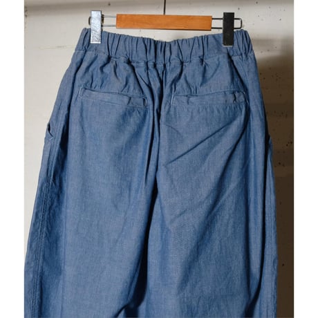HARVESTY ハーベスティー"CHAMBRAY CROPPED CIRCUS  PANTS "