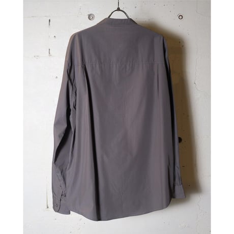 LAMOND ラモンド "Soft Cotton Band Collar Shirts ＂バンドカラーシャツ