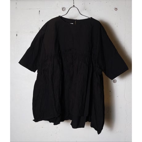 (g) グラム "TYPEWRITER SWITCHING GATHER BLOUSE" タイプライタースイッチングギャザーブラウス