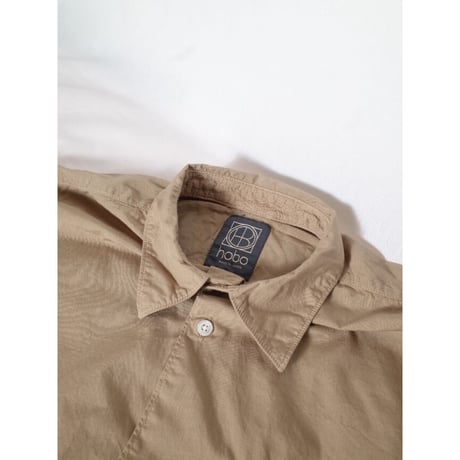 hobo ホーボー "ARTISAN L/S SHIRT COTTON BROAD MATCHA DYED"