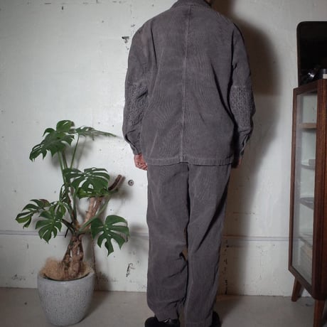 hobo ホーボー "SHIRT JACKET COTTON CORDUROY BENGALA MUD DYED"