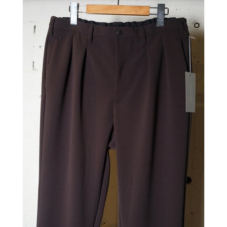 CURLY カーリー "KNIT GEORGETTE 2TUCK PANTS"