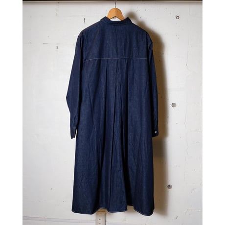 HARVESTY ハーベスティ"DENIM WORK SHIRT DRESS デニムワークシャツワンピース