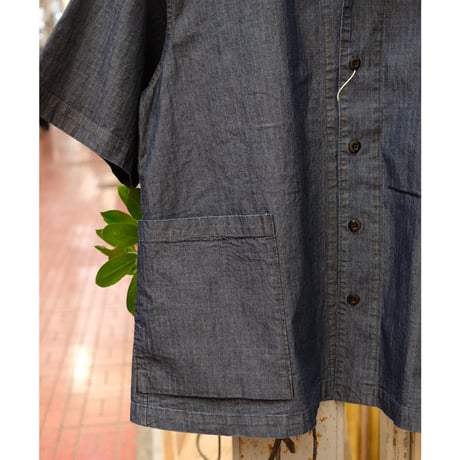ORDINARY FITS オーディナリーフィッツ "OPEN COLLAR S/S SHIRTS RIPSTOP"