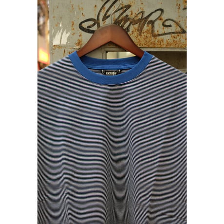 EVCON エビコン" Mercerization Border Wide S/S Tee"