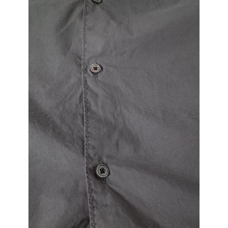 hobo ホーボー "ARTISAN L/S SHIRT COTTON BROAD CHARCOAL DYED"