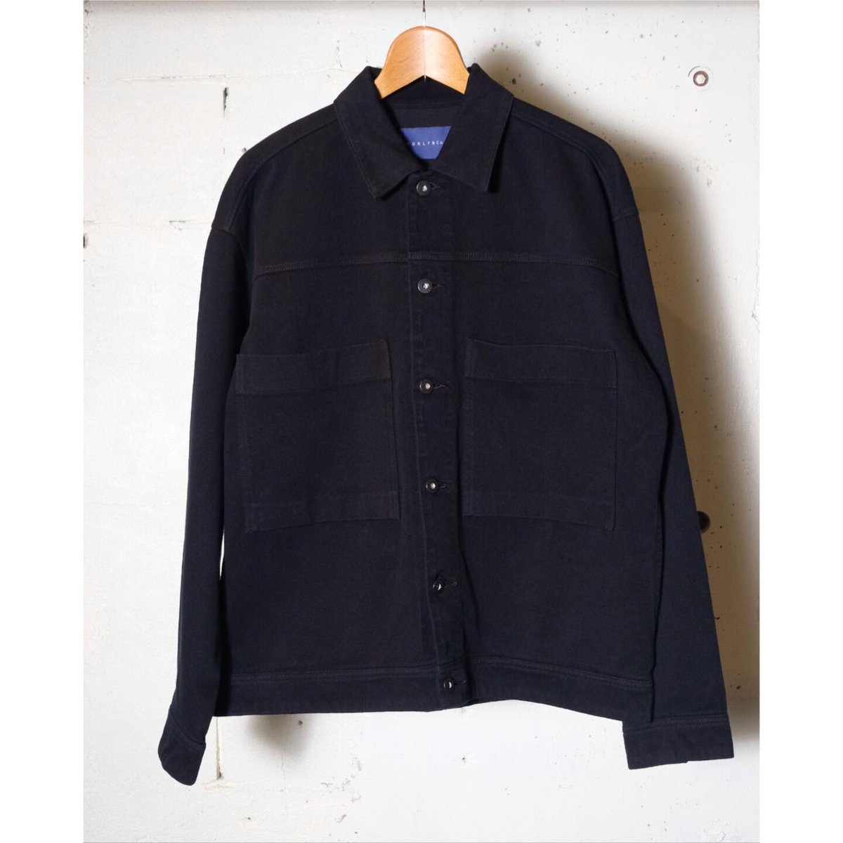 CURLY カーリー DENIM TRUCKER JACKET（size2） CURLY カーリー ”DENIM TRUCKER JACKET -overdyed-