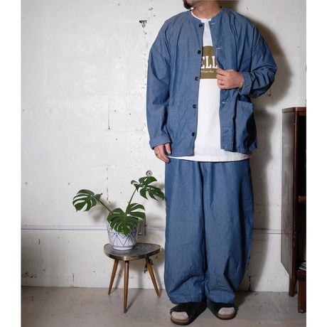 HARVESTY ハーベスティー"CHAMBRAY CROPPED CIRCUS  PANTS "