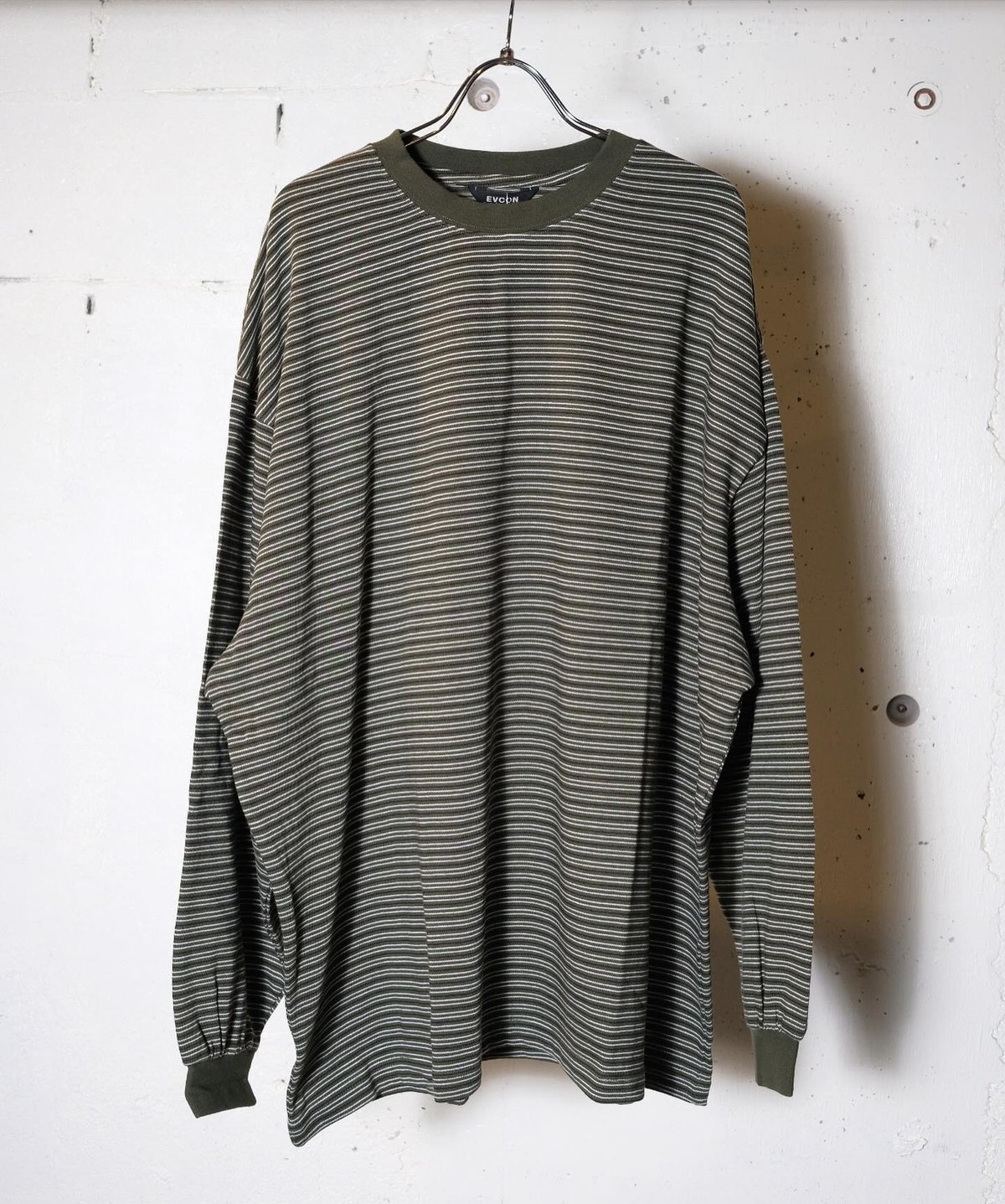 【ECLUSIVE】EVCON WIDE L/S TEE size1 EVCON エビコン