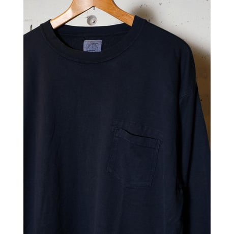 hobo ホーボー "L/S CREW NECK TEE COTTON JERSEY OVERDYED"