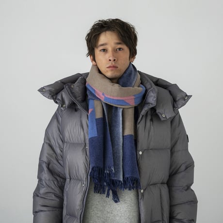 SUBLIME  サブライム"PATTERN MERINO STOLE"