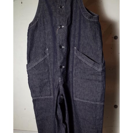 HARVESTY ハーベスティー"DENIM CLOTH OVERALLS "デニムオーバーオール