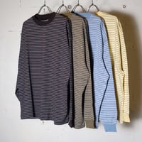 EVCON エビコン"BORDER WIDE L/S T-SHIRT"