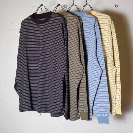 EVCON エビコン"BORDER WIDE L/S T-SHIRT"