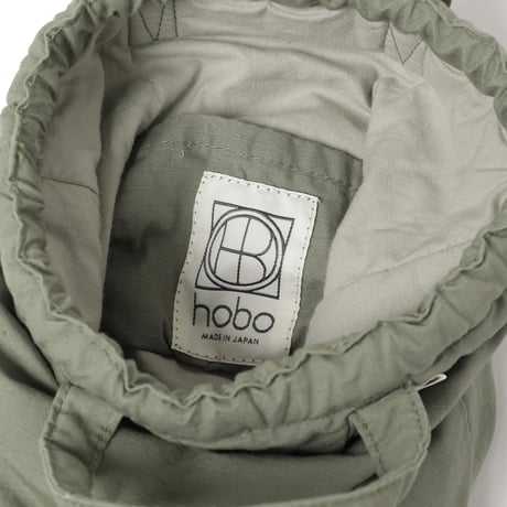 hobo ホーボー"DRAWSTRING POUCH PADDED COTTON RIPSTOP"