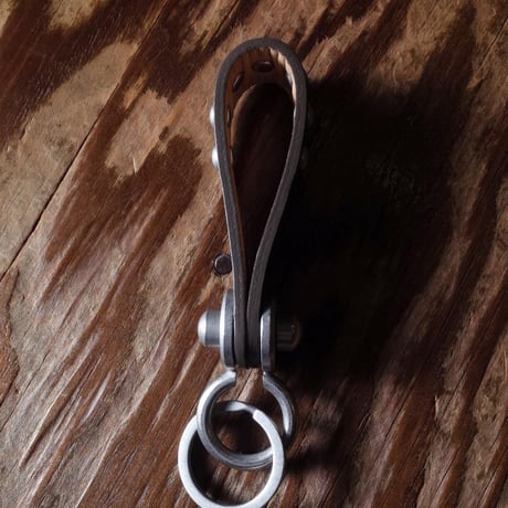 hobo ホーボー"TUDDED KEY RING OILED COW LEATHER"キーリング