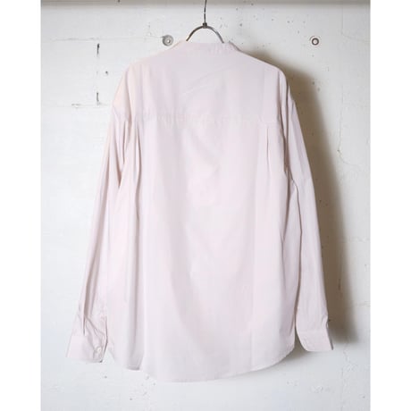 LAMOND ラモンド "Soft Cotton Band Collar Shirts ＂バンドカラーシャツ