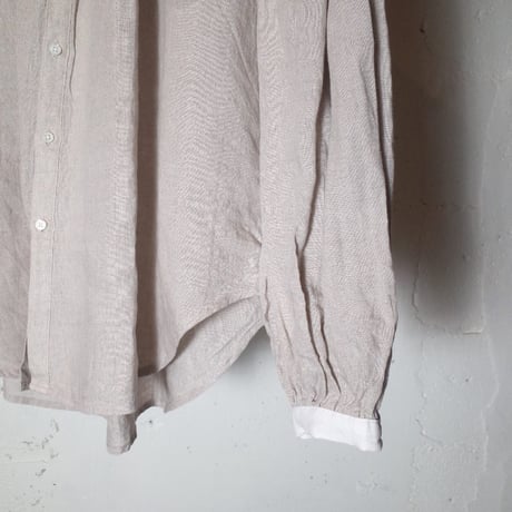 MANON マノン "LINEN CRELIC AMICAL SHT" リネンクレリックアミカルシャツ