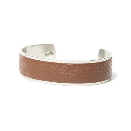 hobo ホーボー "BRASS BRACELET SHRINK LEATHER L"バングル