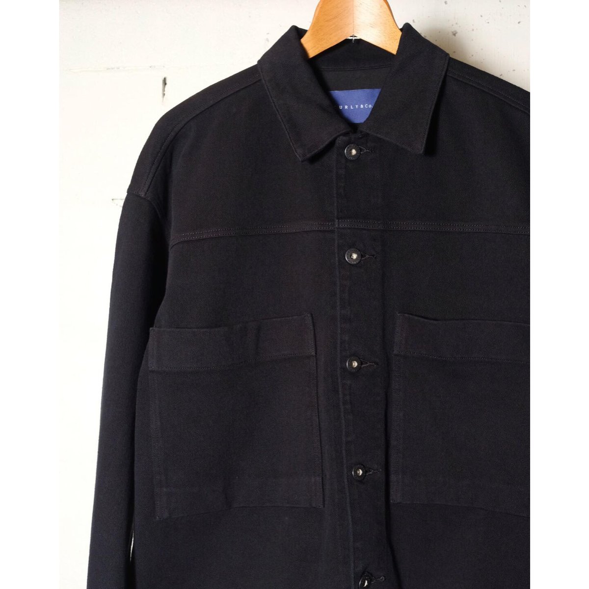 CURLY カーリー ”DENIM TRUCKER JACKET -overdyed-