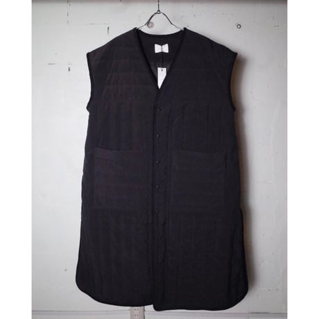 MANON マノン "QUILT PIPING LONG GILET"キルトパイピング ロングジレ