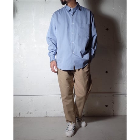 LAMOND ラモンド "SUPIMA COTTON BOLD SHIRTS JACKET"スーピマコットンボールドシャツジャケット