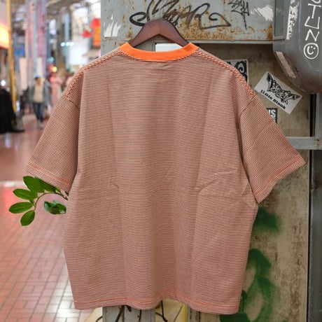 EVCON エビコン" Mercerization Border Wide S/S Tee"
