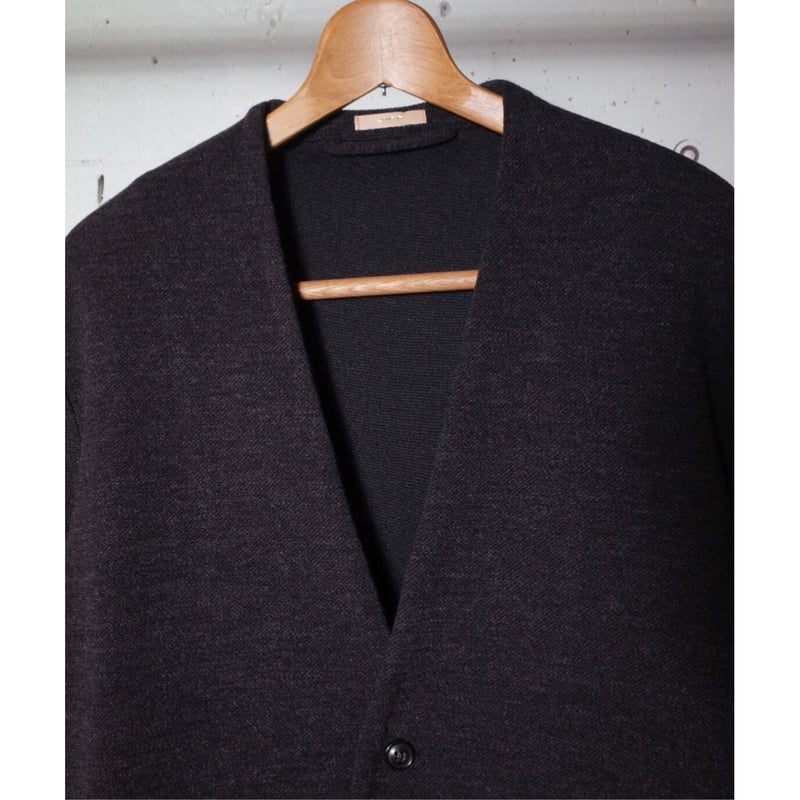 LAMOND (ラモンド) ノーカラージャケット カーディガンブラックsize3 LAMOND ラモンド 
