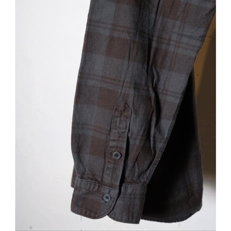 hobo ホーボー "L/S SHIRT COTTON FLANNEL CHECK OVERDYED"