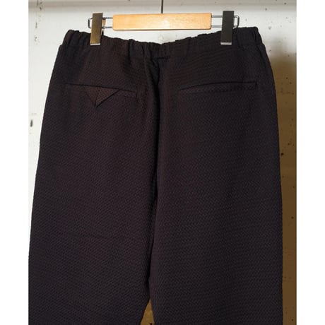 CURLY カーリー "2TUCK TAPERED EZ PANTS -seersucker check-"