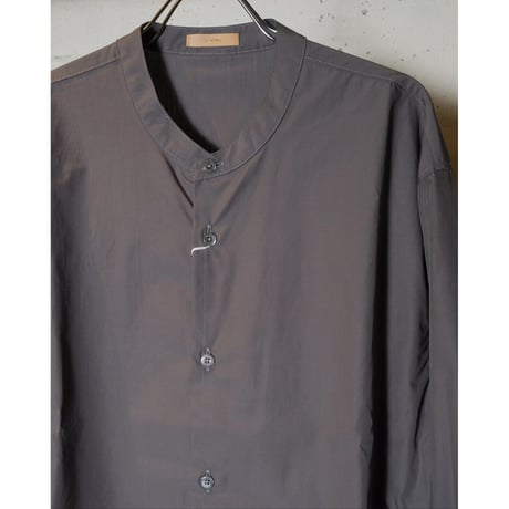 LAMOND ラモンド "Soft Cotton Band Collar Shirts ＂バンドカラーシャツ