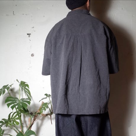 HARVESTY ハーベスティ"CHAMBRAY S/S JUMBO SHIRT"シャンブレー 半袖ジャンボシャツ