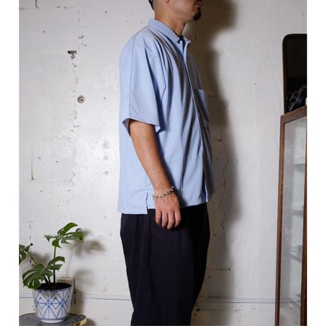 CURLY カーリー "SPLIT RAGLAN SHIRT -stripe-" スプリットラグランシャツ