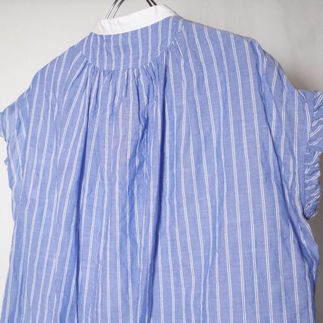 MANON マノン "STRIPE AMICAL NO SLEEVE SHIRT"