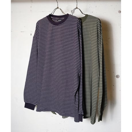 EVCON エビコン"BORDER WIDE L/S T-SHIRT"